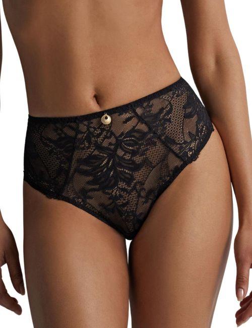 Aubade Gold Pleasure High Waist Brief - Black Light