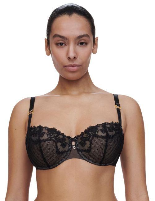 Chantelle Cabaret Half Cup Balcony Bra - Black