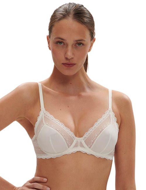Simone Perele Destinee Plunging Underwired Bra - Natural