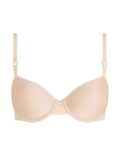 Chantelle Monogram Half Cup T Shirt Bra - Golden Beige Chantelle Monogram Half Cup T Shirt Bra - Golden Beige