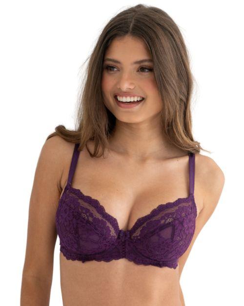 Pour Moi Fleur Balcony Bra - Plum