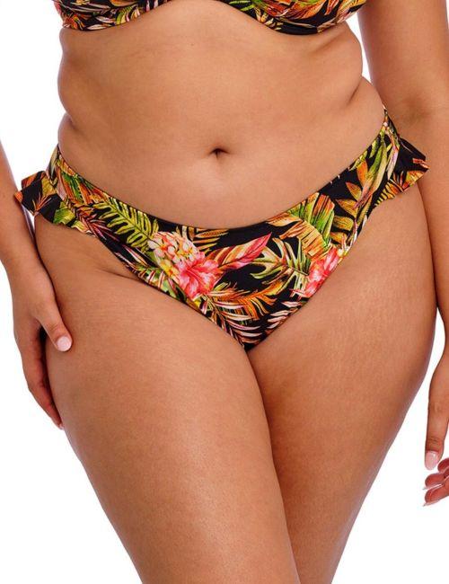 Elomi Tiger Valley High Leg Bikini Brief - Black