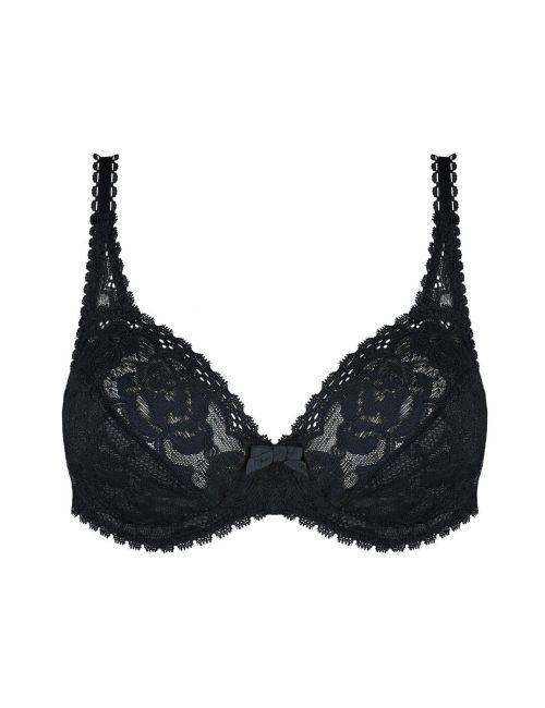 Playtex Flower Elegance Recycled Underwired Bra - Black
