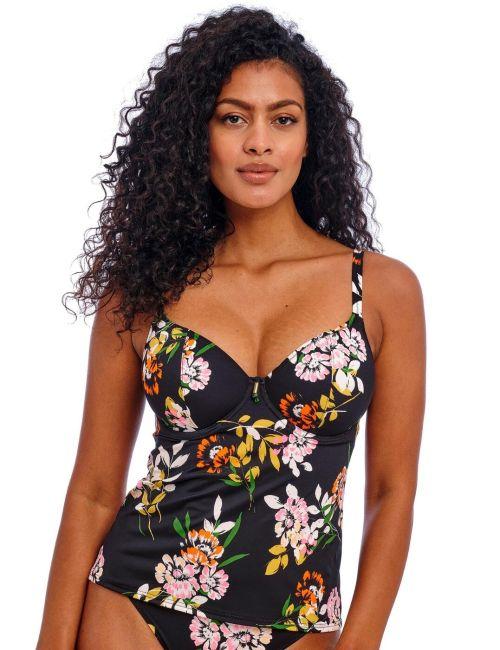 Freya Twilight Soul Plunge Tankini Top - Black