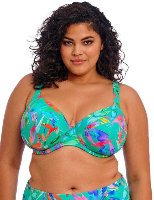 Elomi Toyama Tides Plunge Bikini Top - Jade