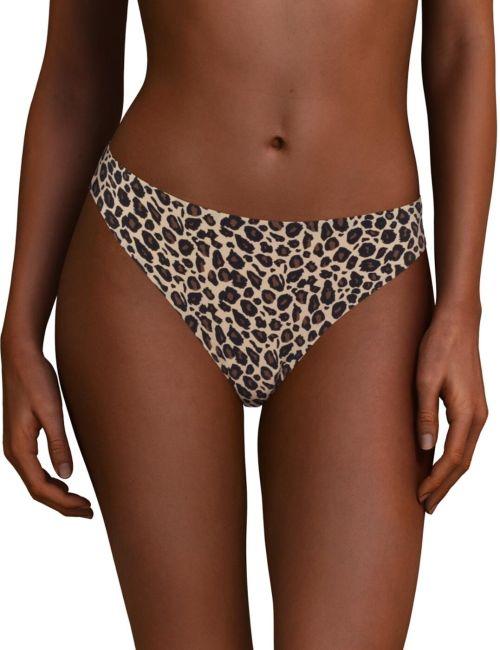 Chantelle Soft Stretch Thong - Leopard Print