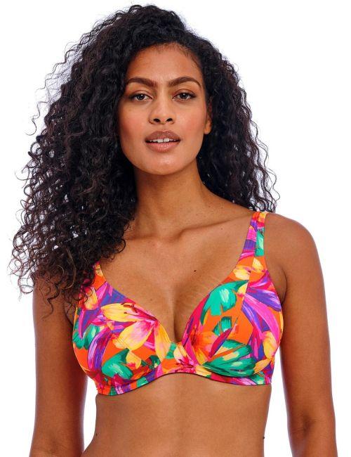 Freya Sun Haze High Apex Bikini Top - Mandarin