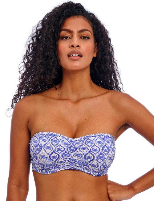 Freya Ocean Breeze Bandeau Bikini Top - Denim