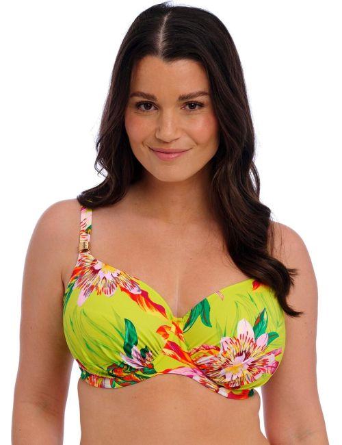 Fantasie Cala Macarella Underwired Gathered Full Cup Bikini Top - Zest