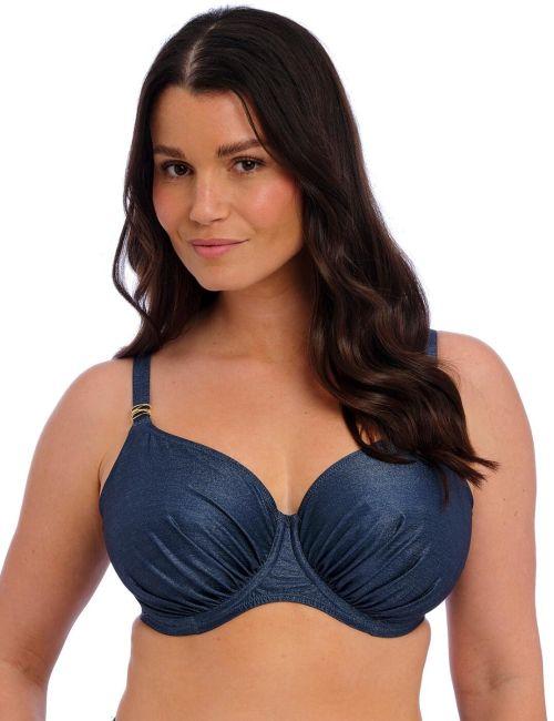 Fantasie Paros Coast Underwired Gathered Full Cup Bikini Top - Midnight Sparkle