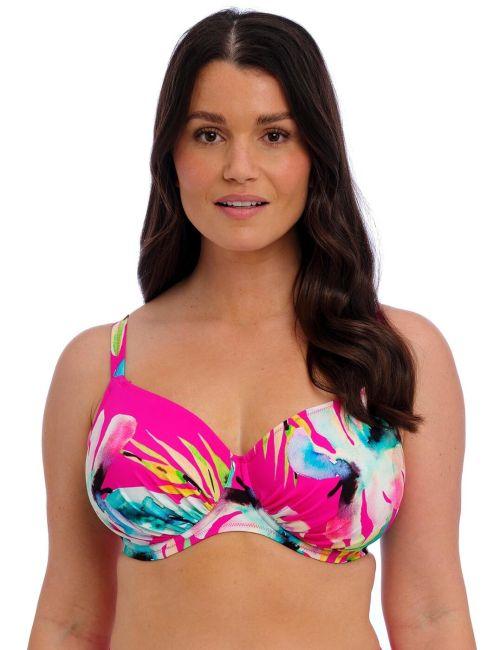 Fantasie Carabelita Gathered Full Cup Bikini Top - Peony