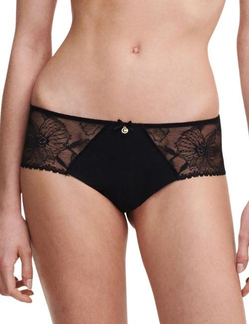 Chantelle Orchids Shorty Brief - Black