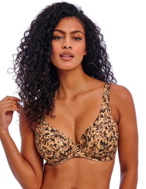 Freya Arizona Wave High Apex Bikini Top - Dune
