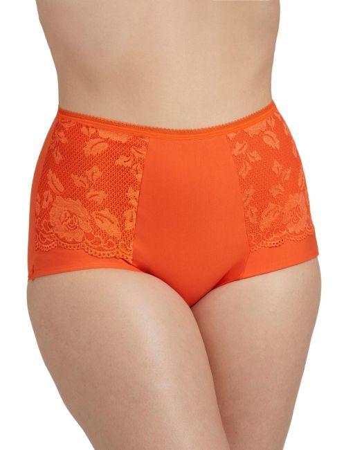 Miss Mary Of Sweden Lovely Lace Panty Girdle - Orange