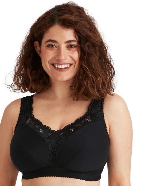Miss Mary Of Sweden Sense Non Wired Bra - Black
