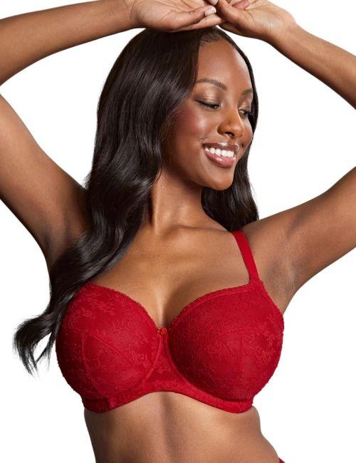 Panache Tango Lace Balcony Bra - Scarlet