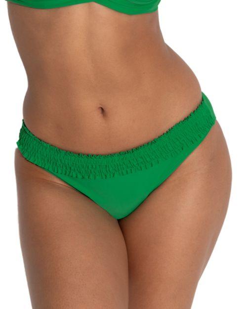 Pour Moi Free Spirit Frill Waist Bikini Brief - Green
