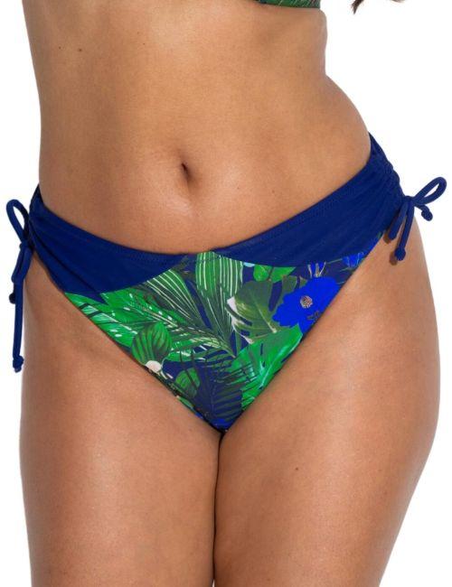 Pour Moi Palermo Adjustable Side Bikini Brief - Navy Fern