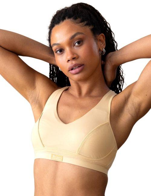Shock Absorber Pump Padded Sports Bra - Beige Shock Absorber Pump Padded Sports Bra - Beige