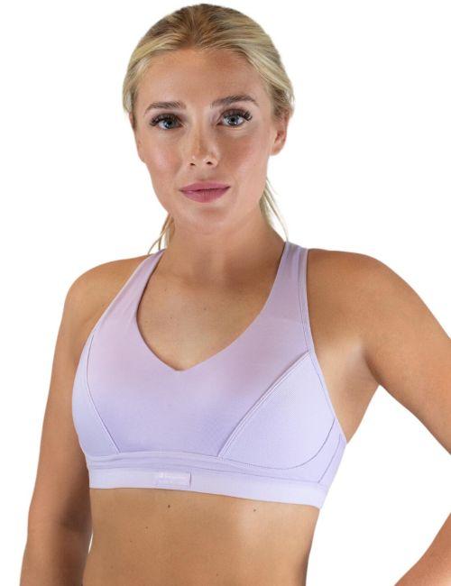 Shock Absorber Pump Padded Sports Bra - Purple