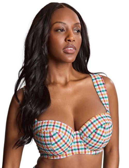 Panache Bette Balcony Bikini Top - Seersucker Multi