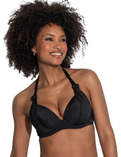 Pour Moi St Kitts Boost Push Up Bikini Top - Black