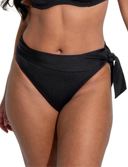 Pour Moi St Kitts Fold Over Bikini Brief - Black
