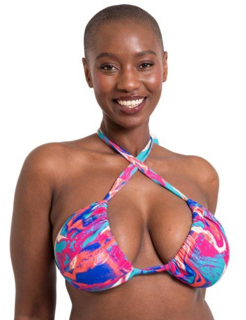 Curvy Kate Ibiza Triangle Bikini Top - Print Mix