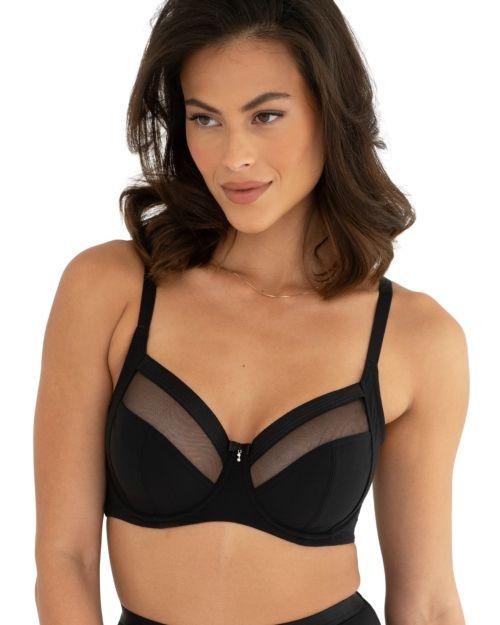 Pour Moi Viva Luxe Non Padded Side Support Bra - Black