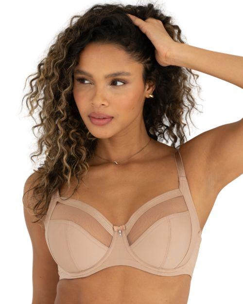 Pour Moi Viva Luxe Non Padded Side Support Bra - Toffee