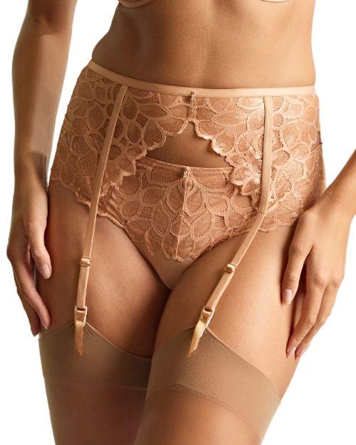 Panache Allure Suspender Belt - Champagne Gold