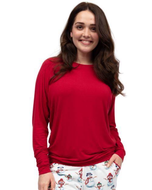 Cyberjammies Blaze Slouch Jersey Pyjama Top - Red