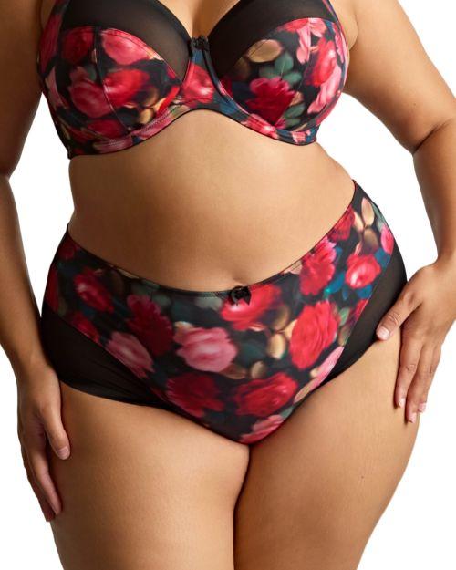 Sculptresse Bliss Deep Brief - Rose Print