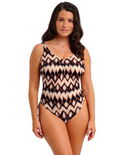 Fantasie Sabana V-Neck Swimsuit - Copper Tint