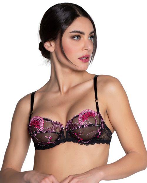 Lise Charmel Floraison Passion Half Cup Bra - Safran Rose