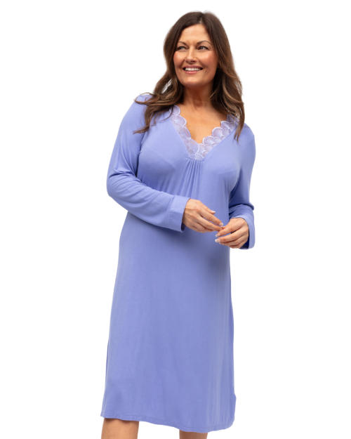 Cyberjammies Nora Rose Angelina Jersey Short Nightdress - Lilac