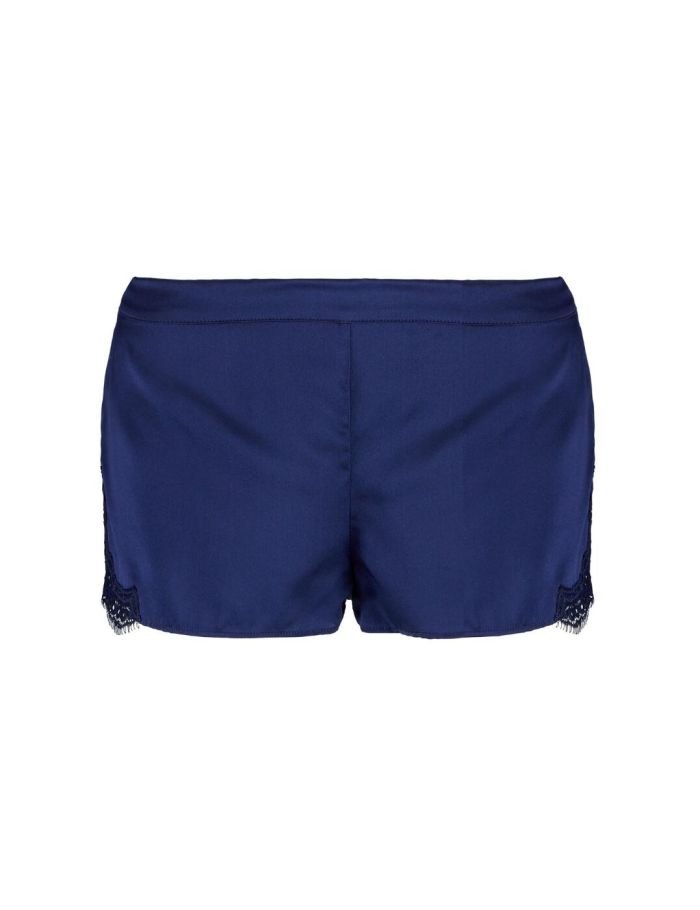 Aubade Toi Mon Amour Silk Shorts - Marine | Belle Lingerie