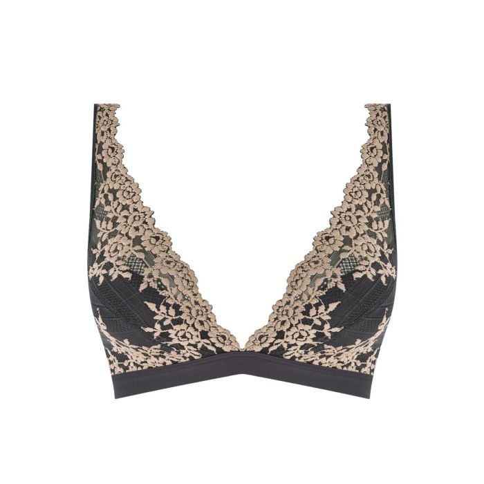 Wacoal Embrace Lace Soft Cup Bra - Ebony/ Shifting Sand