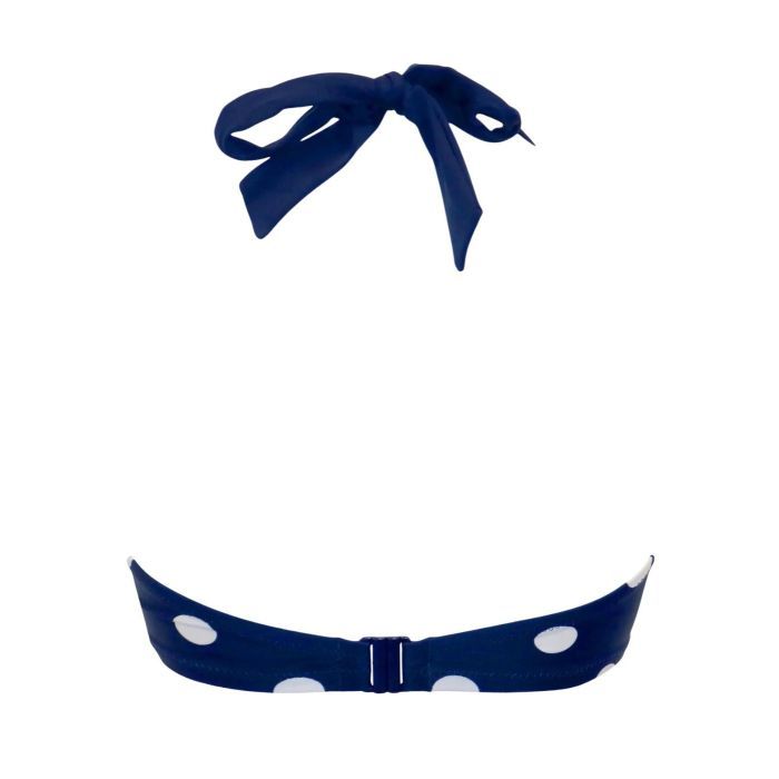 Pour Moi Beach House Halter Bikini Top - Navy/White/Aqua