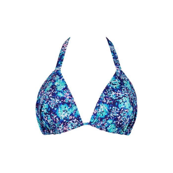 Curvy Kate Mykonos Triangle Bikini Top - Blue Print