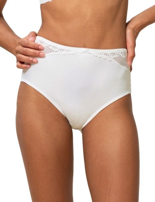 Triumph Modern Lace Cotton Maxi Brief - White