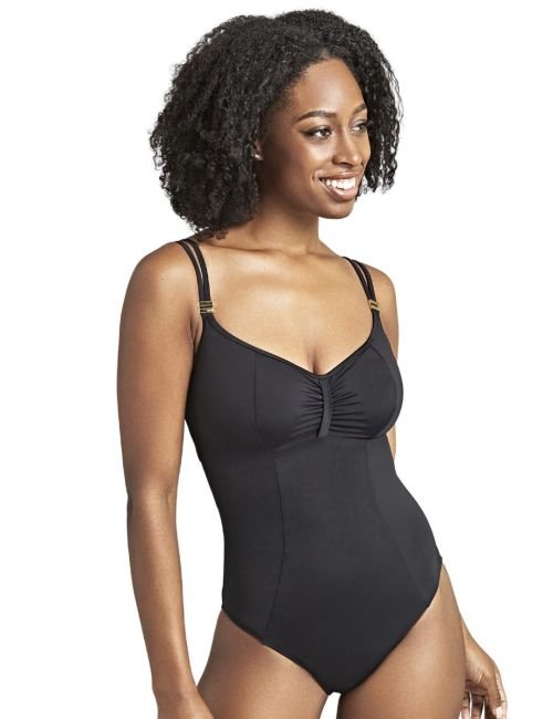 Panache Anya Riva Balcony Swimsuit - Black