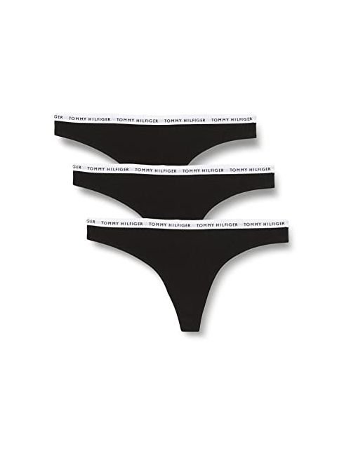 Tommy Hilfiger TH Recycled Essentials Thong 3 Pack - Black