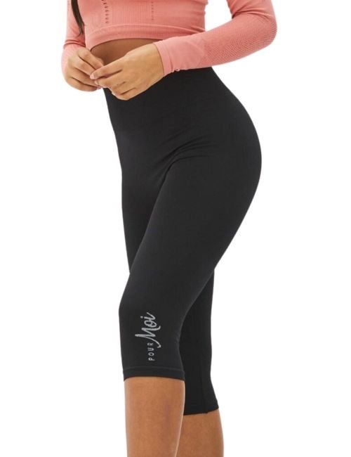 Pour Moi Energy Seamless Capri Sports Leggings - Black