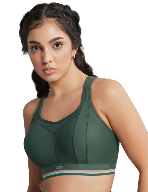 Panache Non Wired Racerback Sports Bra - Forest Green