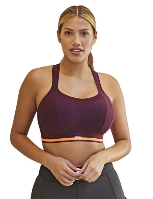 Panache Non Wired Racerback Sports Bra - Mulberry