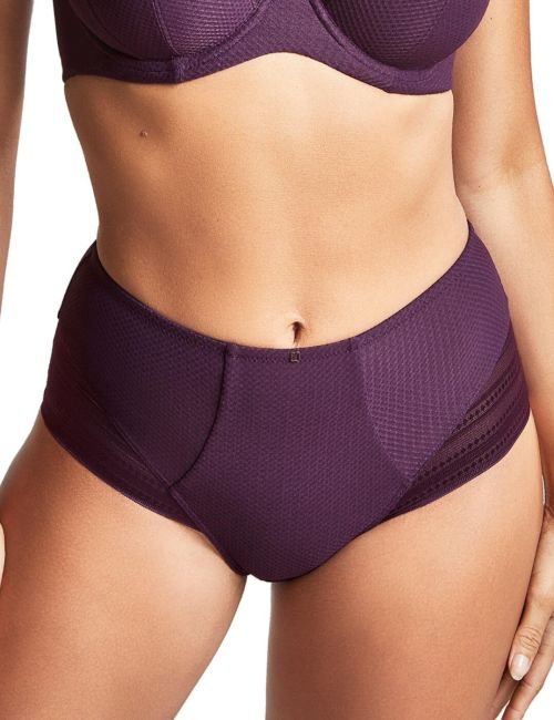 Panache Serene High Waist Brief - Aubergine