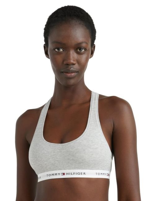 Tommy Hilfiger TH Icon 2.0 Unlined Bralette - Light Grey Heather
