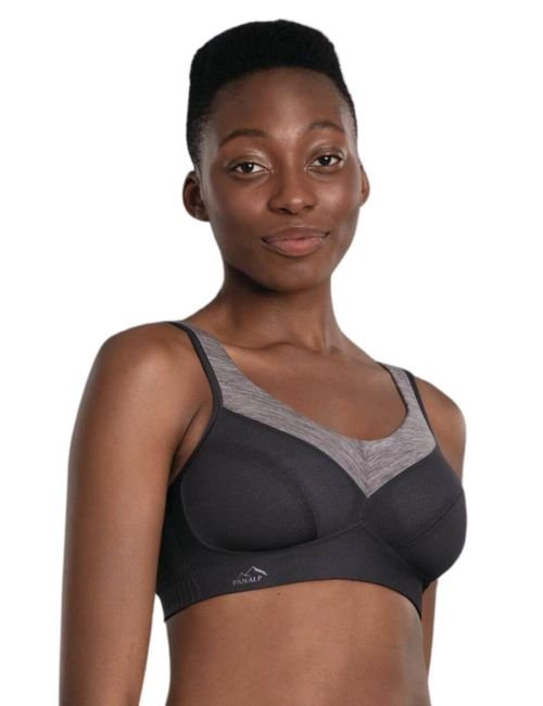 Anita Active PanAlp Wool Sports Bra - Anthracite/Melange