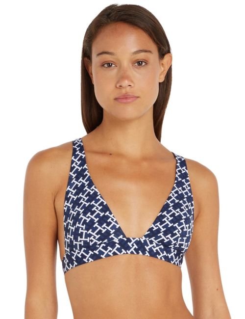 Tommy Hilfiger TH Monogram Bikini Brief - Monogram Navy White